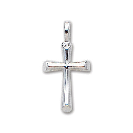 Small Half Round Flair High Polished Cross