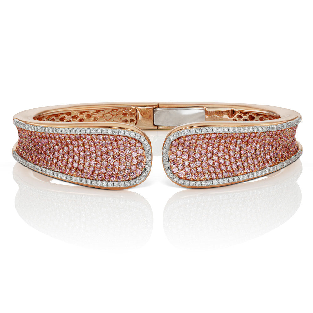 Argyle Pink Diamond Saddle Cuff Bracelet