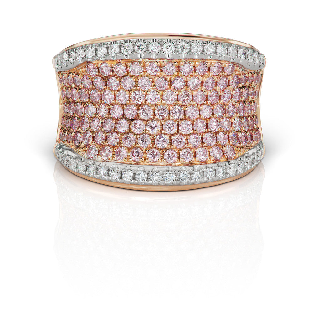 Argyle Pink Diamond Saddle Ring