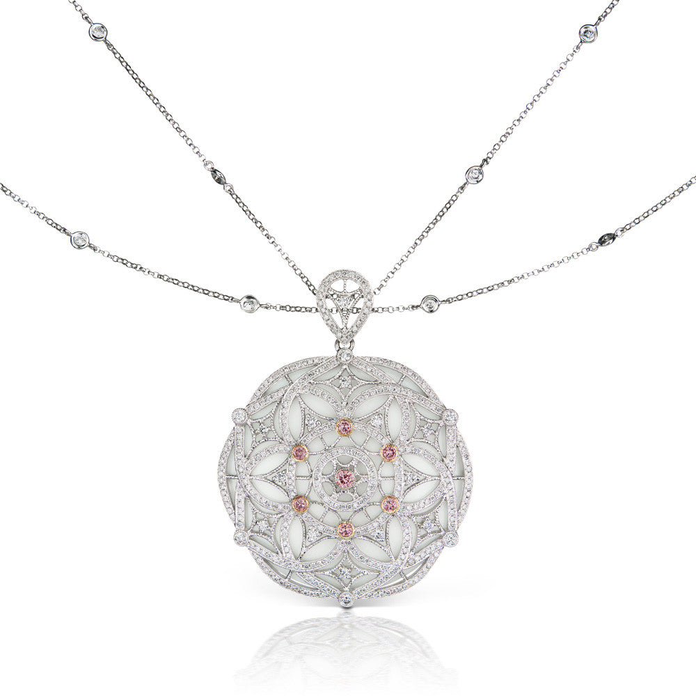 Argyle  Diamond Medallion Pendant