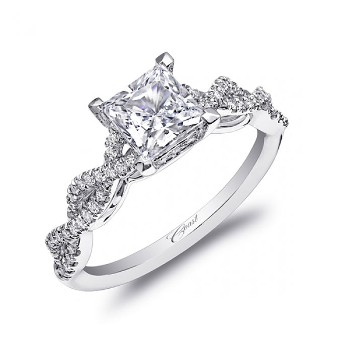 Coast Diamond Braided Band Engagement Ring