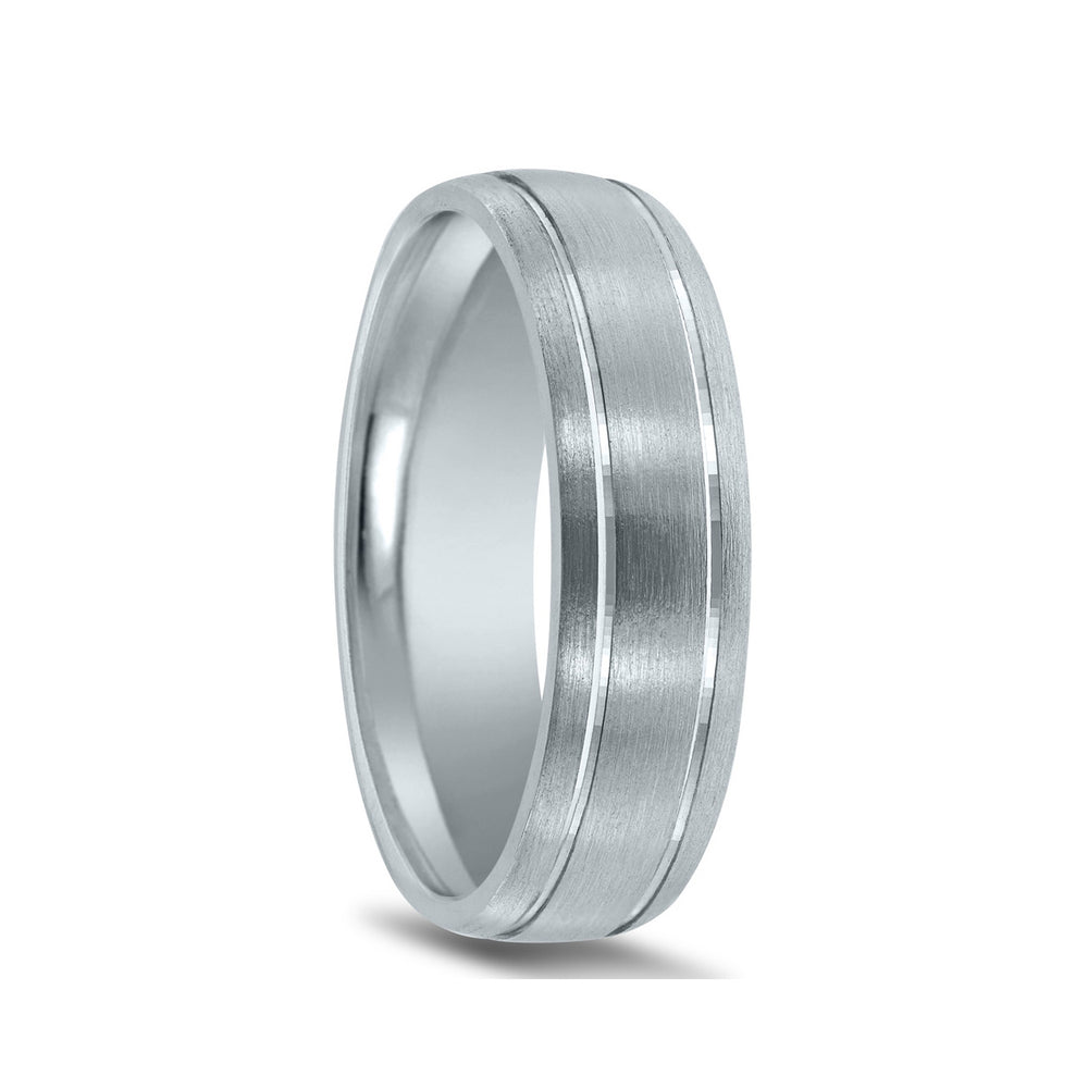 Novell Brushed Wedding Band