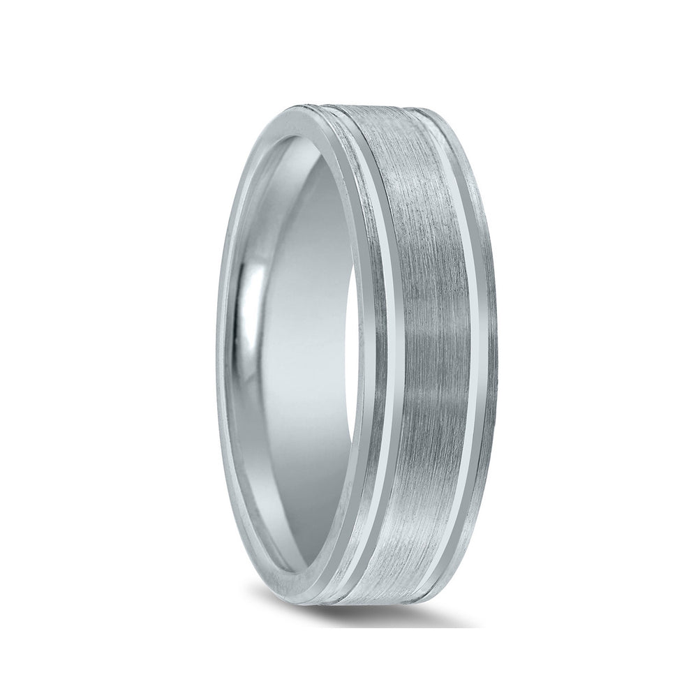 Novell Satin Finish Wedding Band