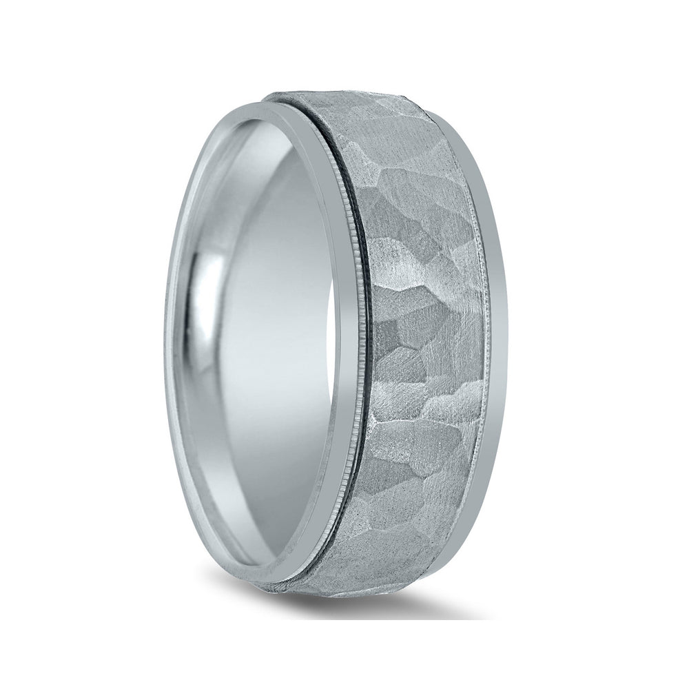 Novell Hammered Wedding Band