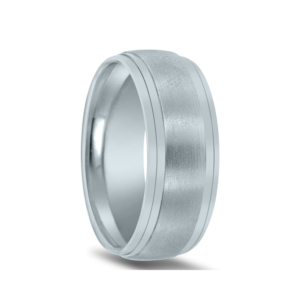 Novell Satin Finish Wedding Band