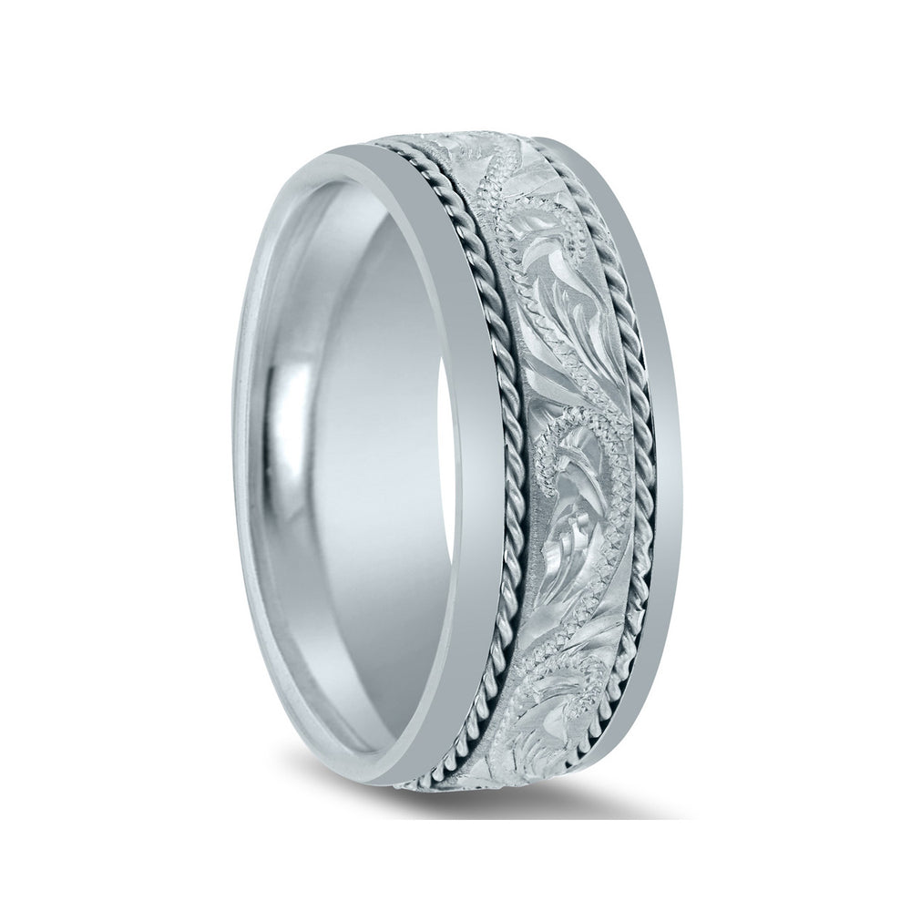 Novell Hand-Engraved Wedding Band