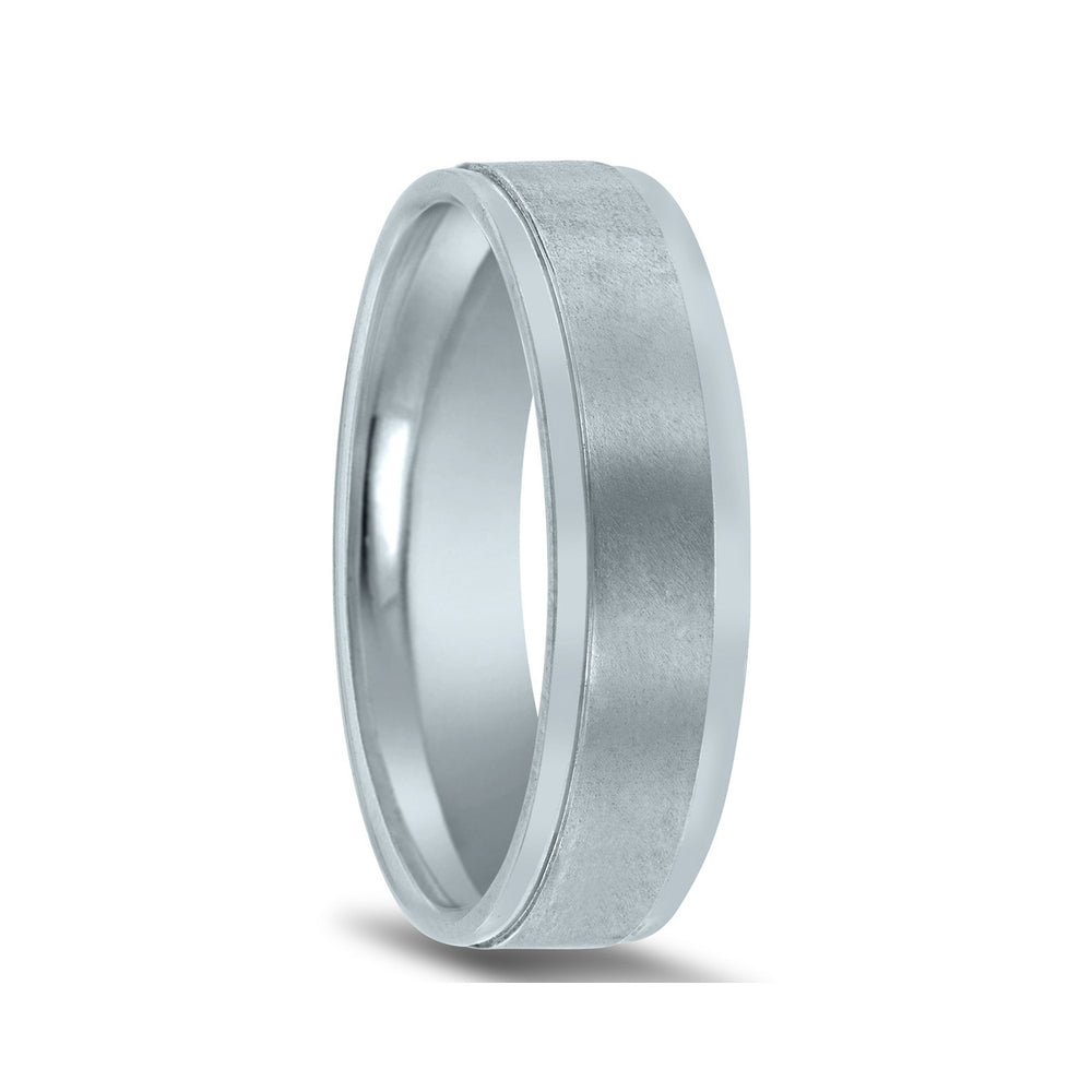 Novell Frost Finish Wedding Band