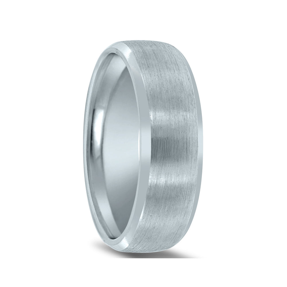 Novell Brushed Finish Wedding Band