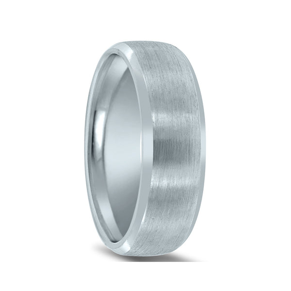 Novell Brushed Finish Wedding Band