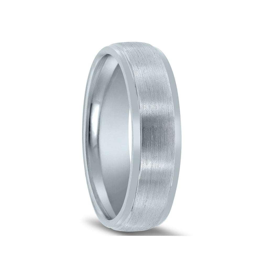 Novell Brushed Finish Wedding Band