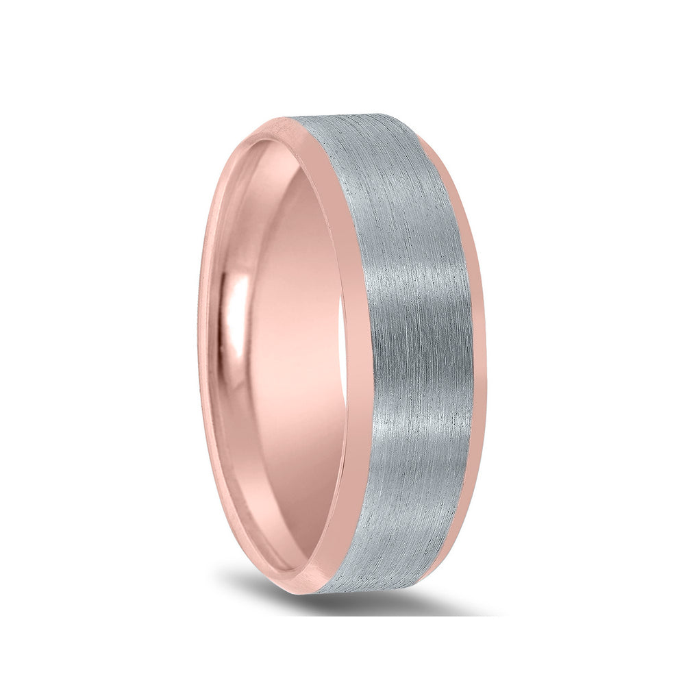 Novell Brushed Finish Wedding Band