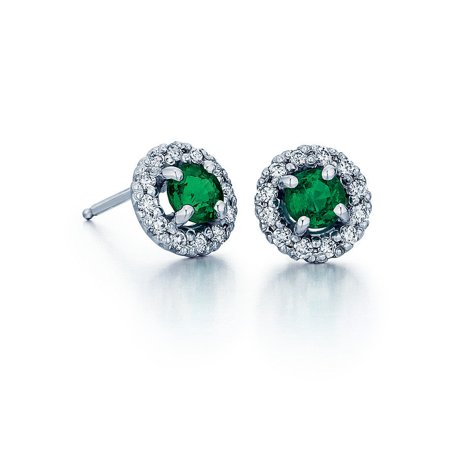 Emerald and Diamond Earrings