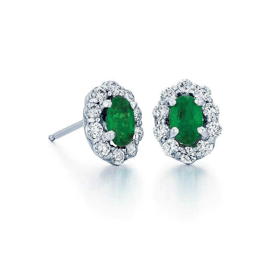 Emerald and Diamond Earrings