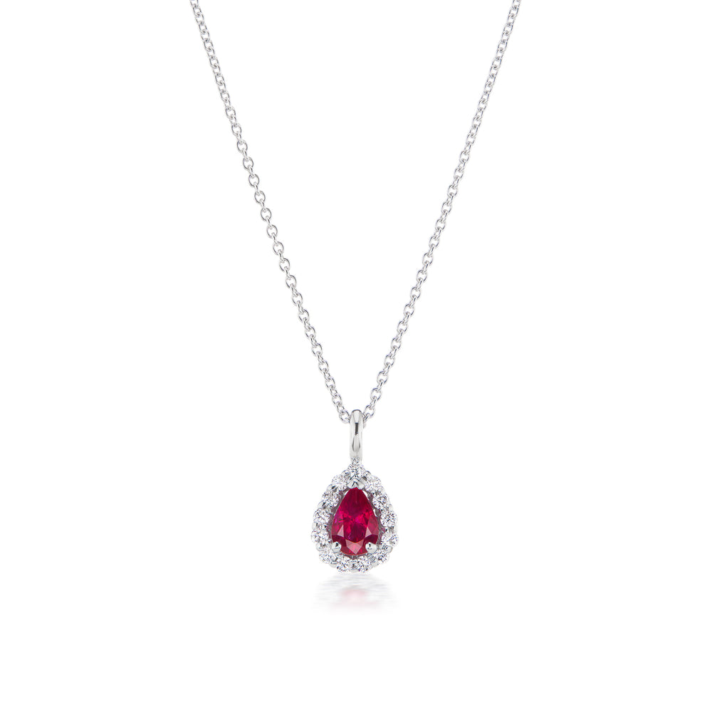 Barmakian Ruby and Diamond Pendant