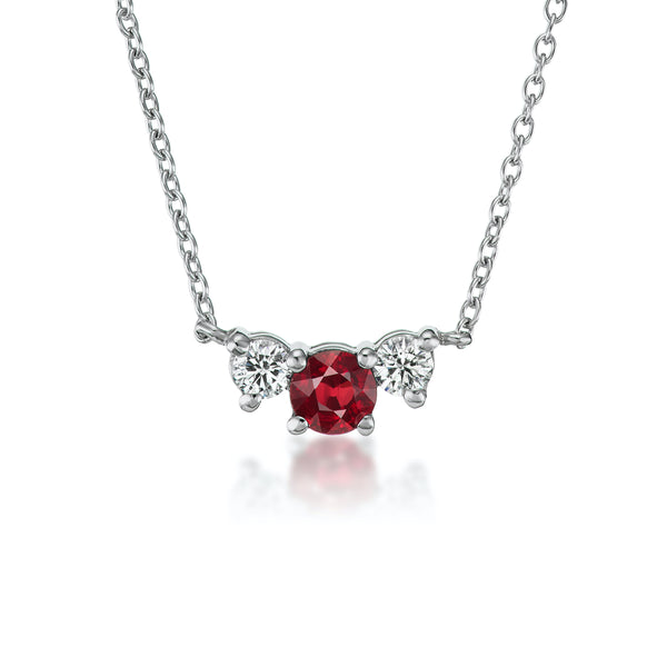 Ruby and Diamond Necklace