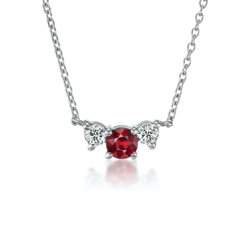 Ruby and Diamond Necklace