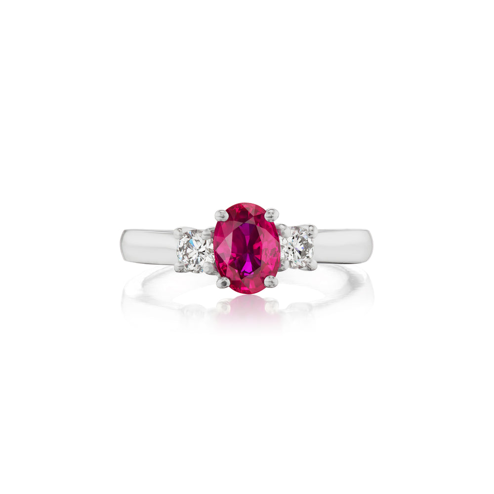 Barmakian Ruby and Diamond Ring