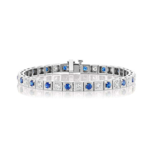 Sapphire and Diamond Bracelet