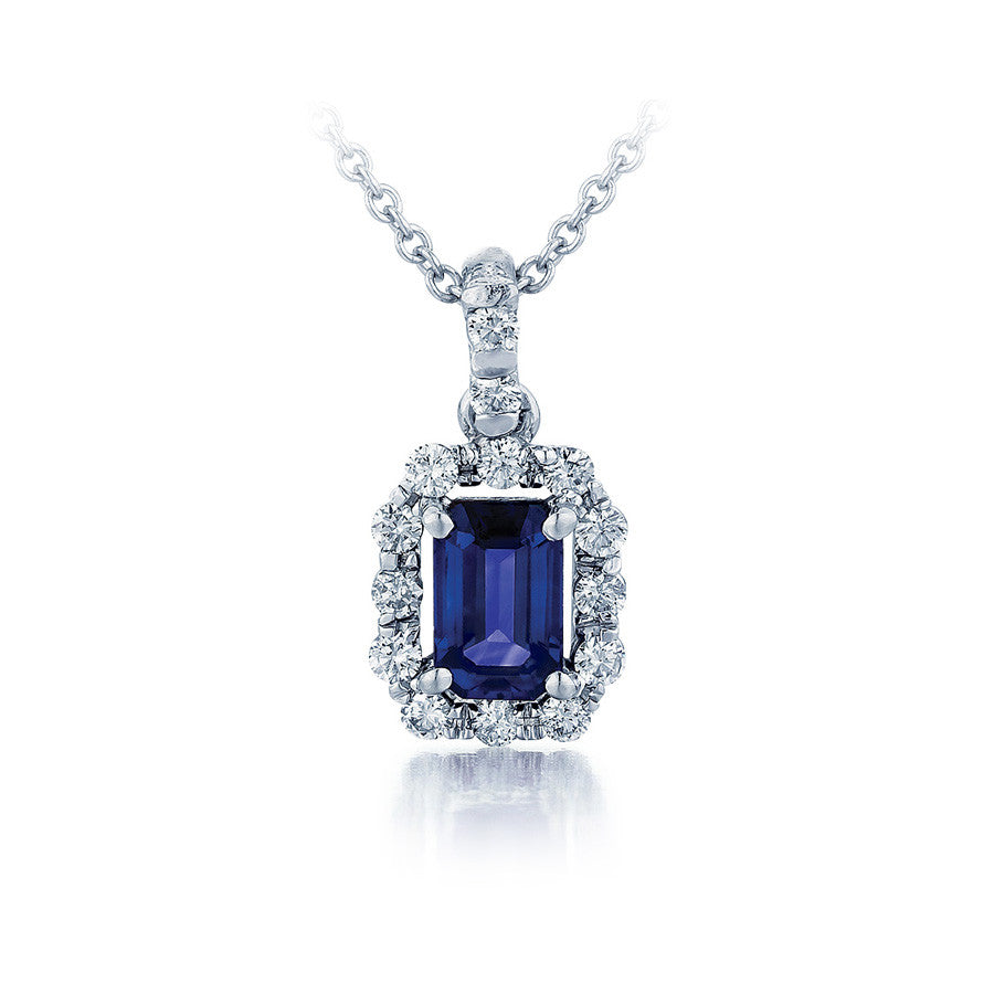 Sapphire and Diamond Pendant