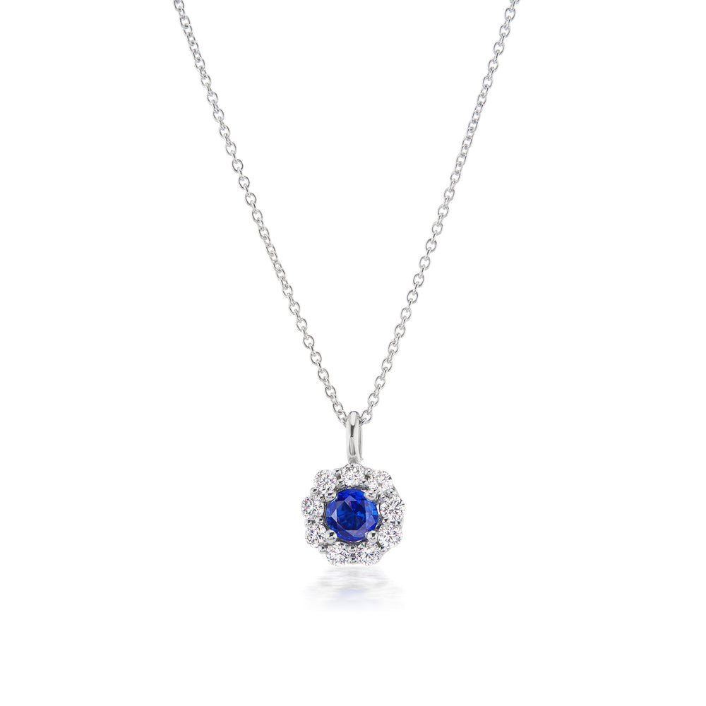 Sapphire and Diamond Pendant