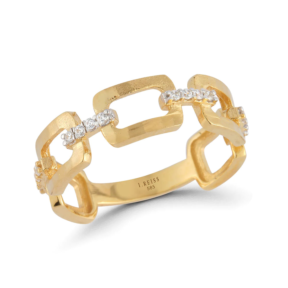 I. Reiss Open Link Diamond Ring