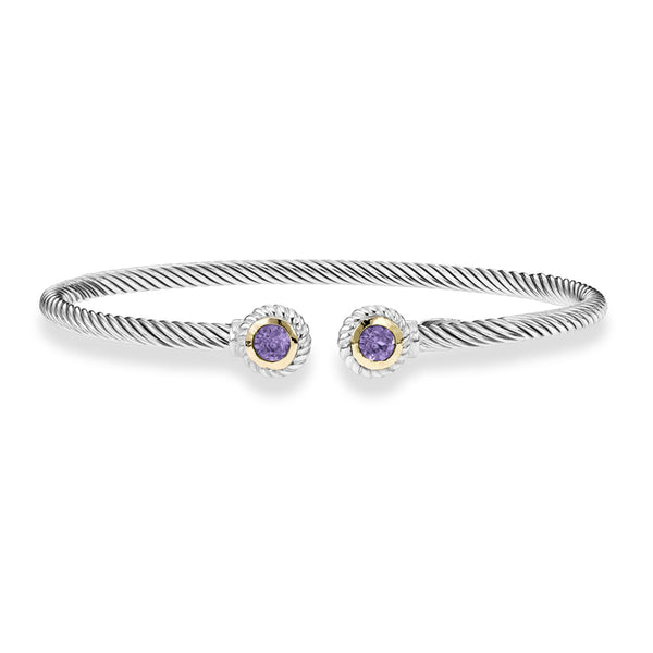 Phillip Gavriel Amethyst Cable Cuff