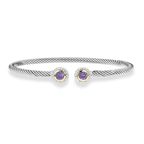 Phillip Gavriel Amethyst Cable Cuff