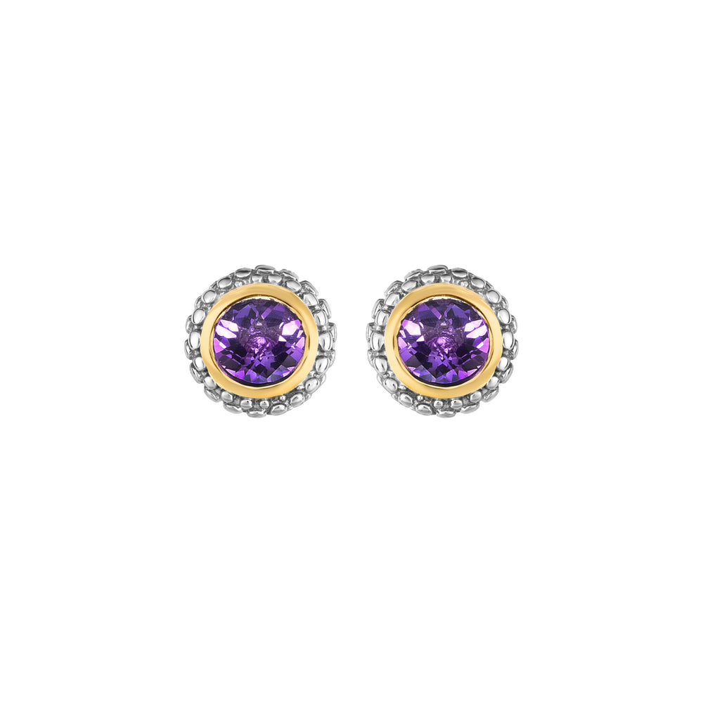 Phillip Gavriel Silver Amethyst Earrings