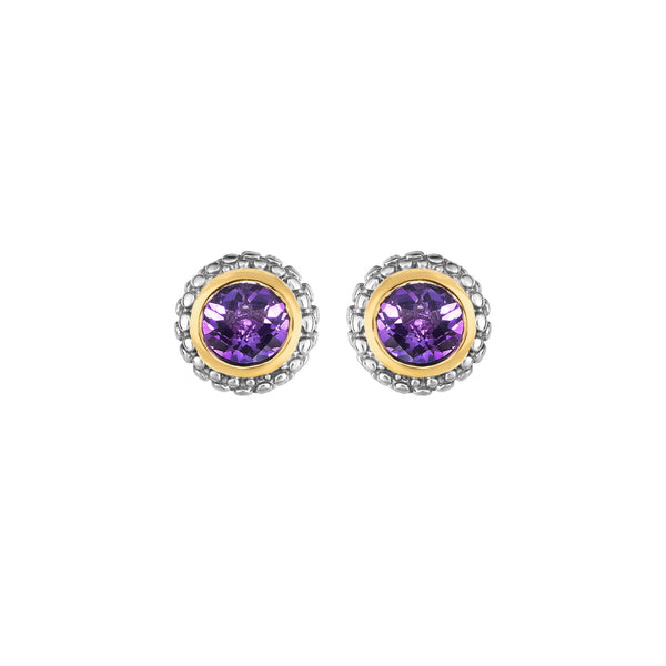 Phillip Gavriel Silver Amethyst Earrings
