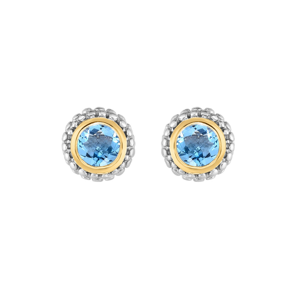 Phillip Gavriel Silver Blue Topaz Earrings