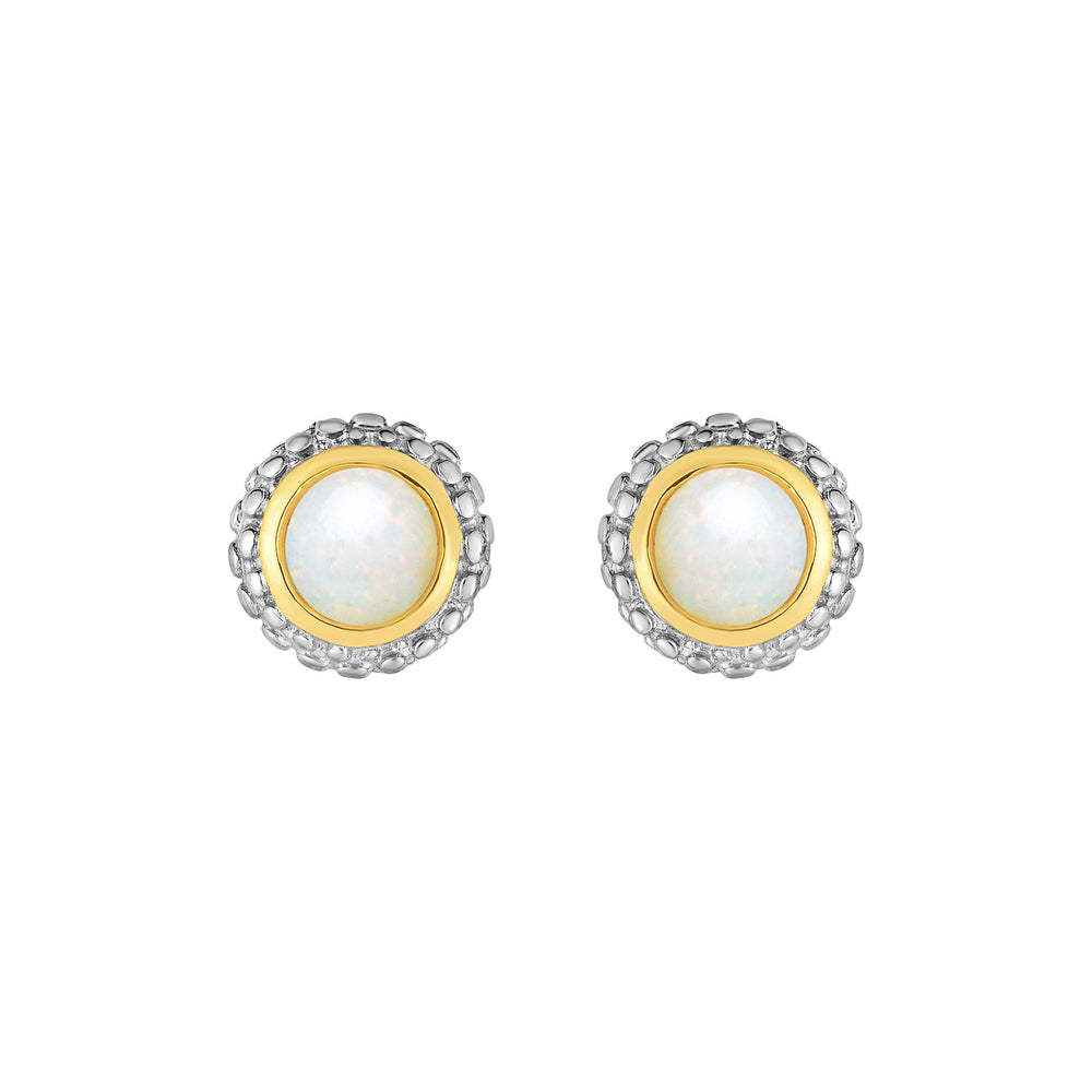 Phillip Gavriel Silver Opal Earrings