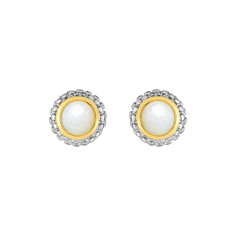 Phillip Gavriel Silver Opal Earrings