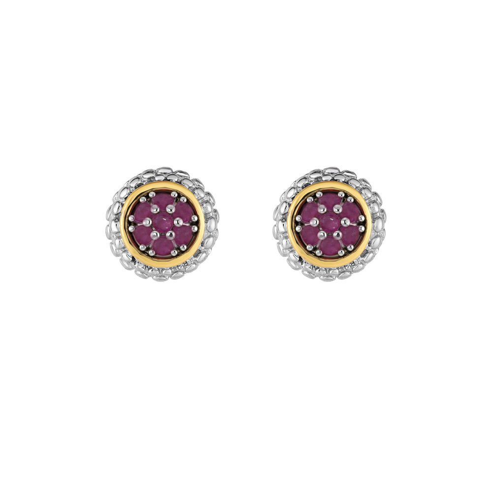 Phillip Gavriel Silver Ruby Earrings