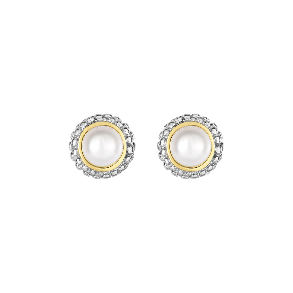 Phillip Gavriel Silver Pearl Earrings