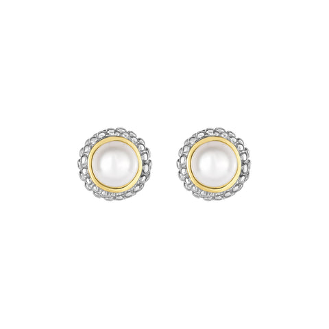 Phillip Gavriel Silver Pearl Earrings