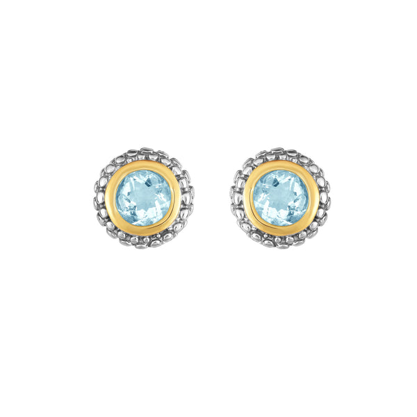 Phillip Gavriel Silver Aquamarine Earrings