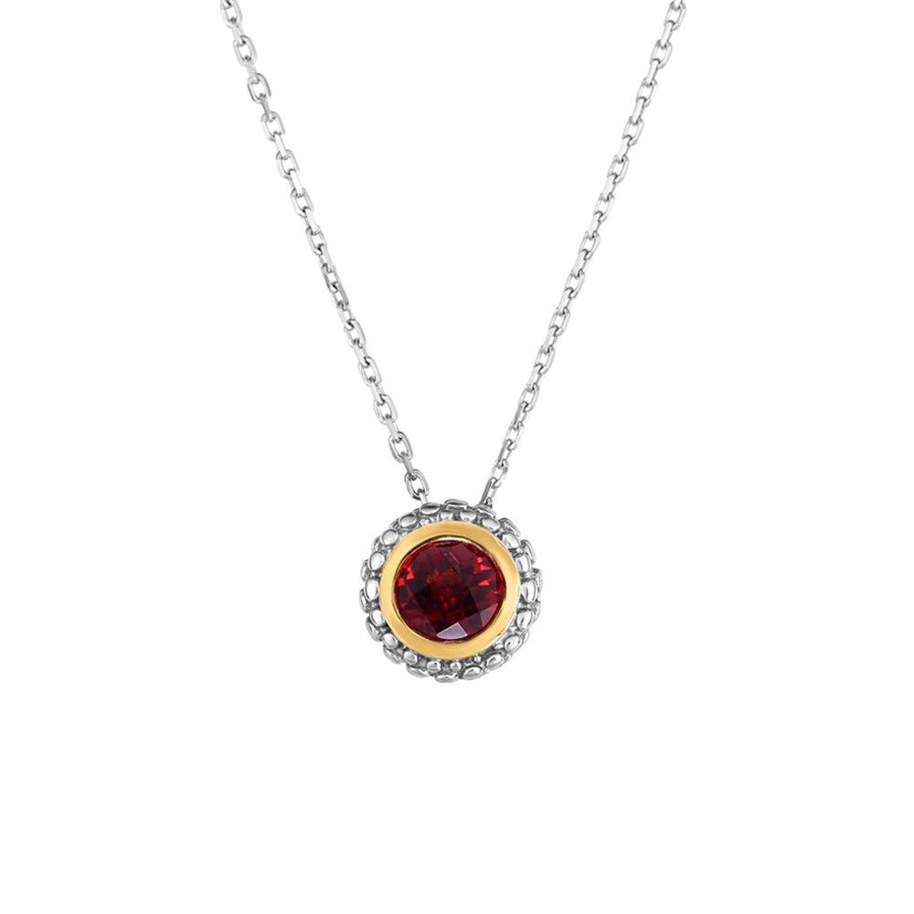 Phillip Gavriel Silver Garnet Pendant