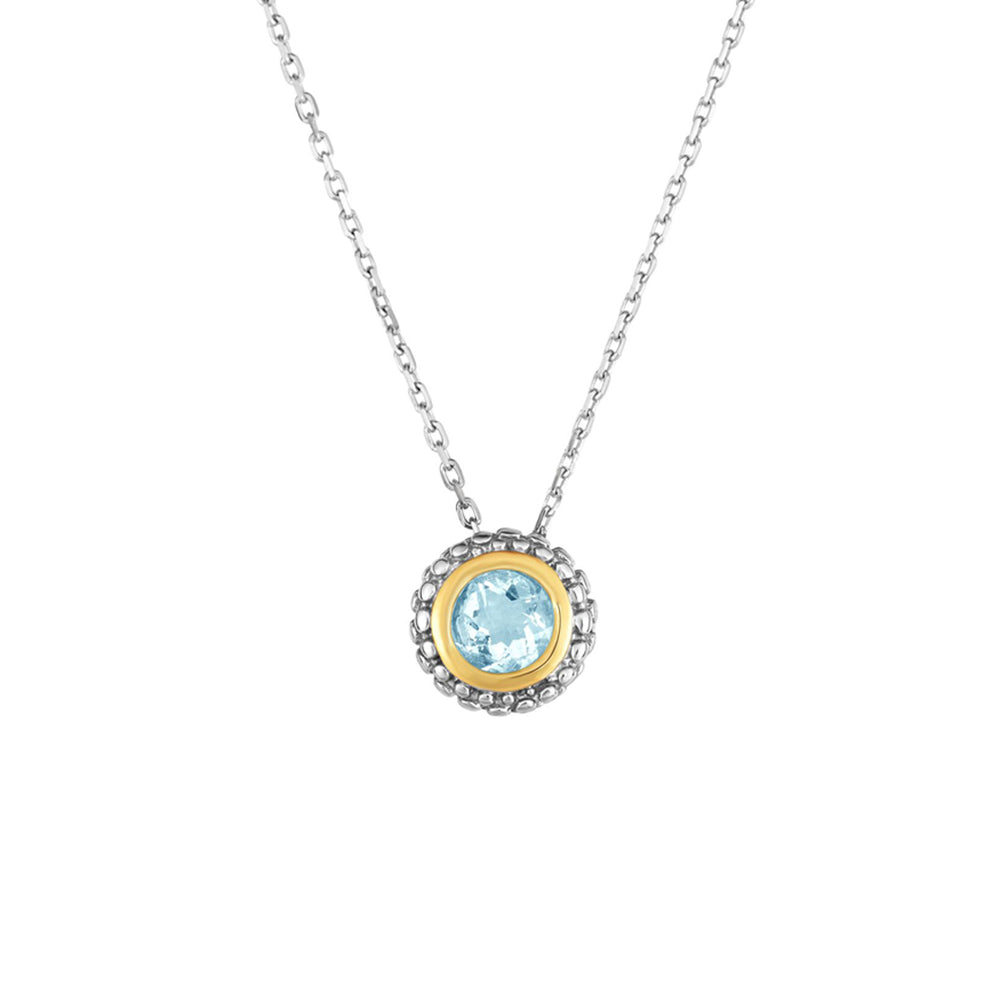 Phillip Gavriel Silver Aquamarine Pendant