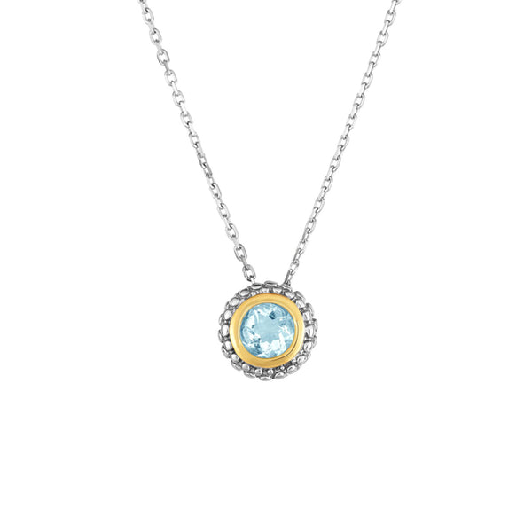 Phillip Gavriel Silver Aquamarine Pendant