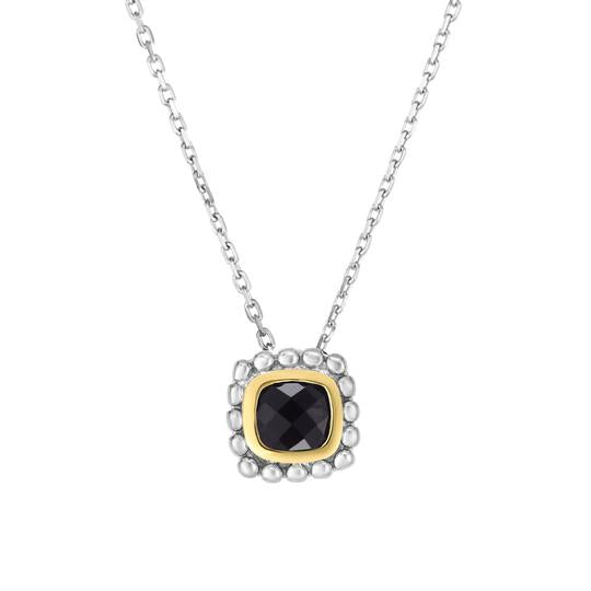 Phillip Gavriel Silver Onyx Quadra Pendant