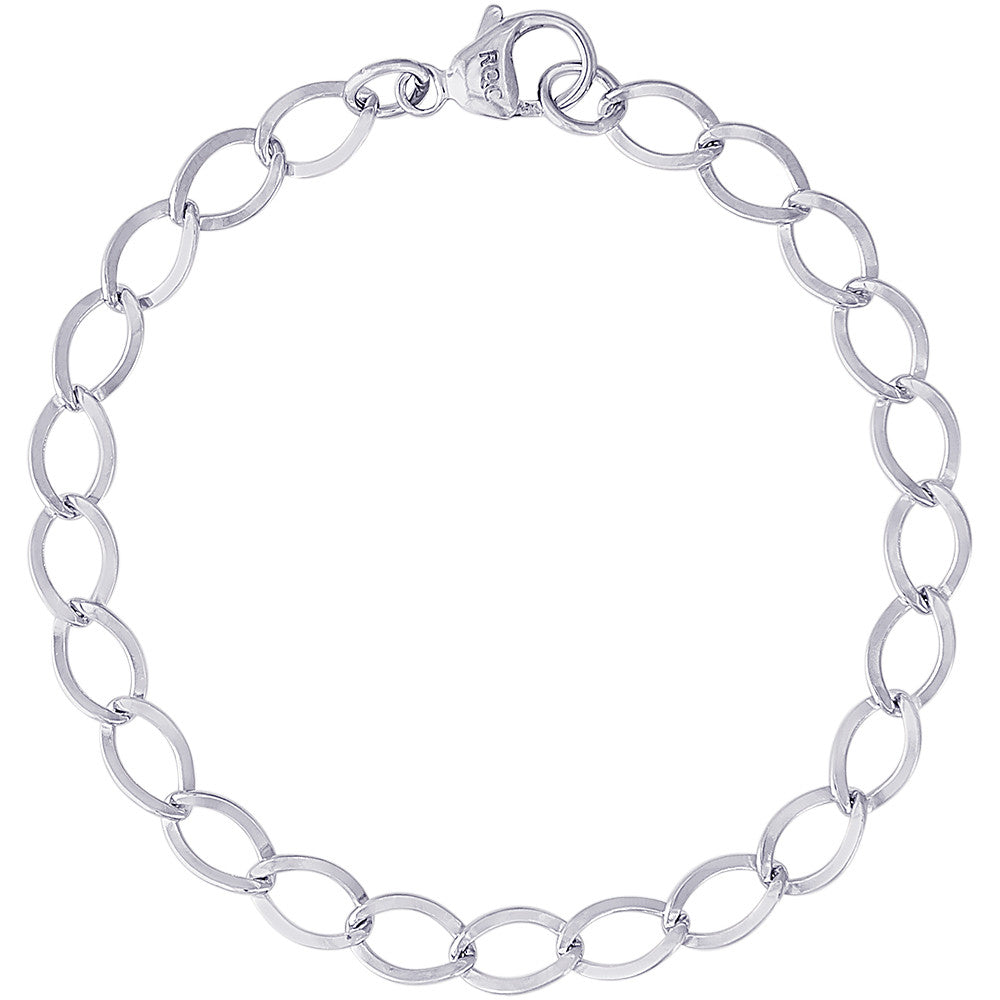 Oval Link Charm Bracelet