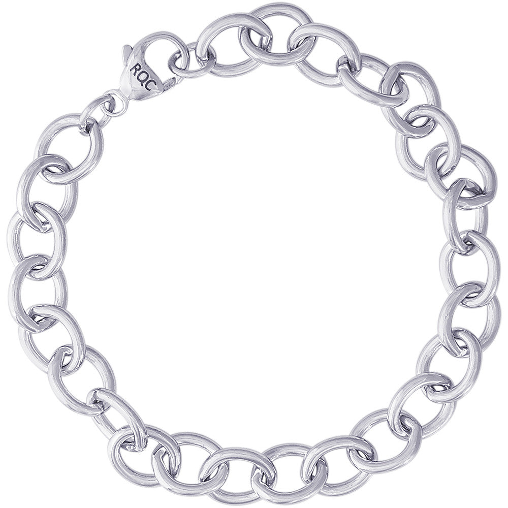 Oval Link Charm Bracelet