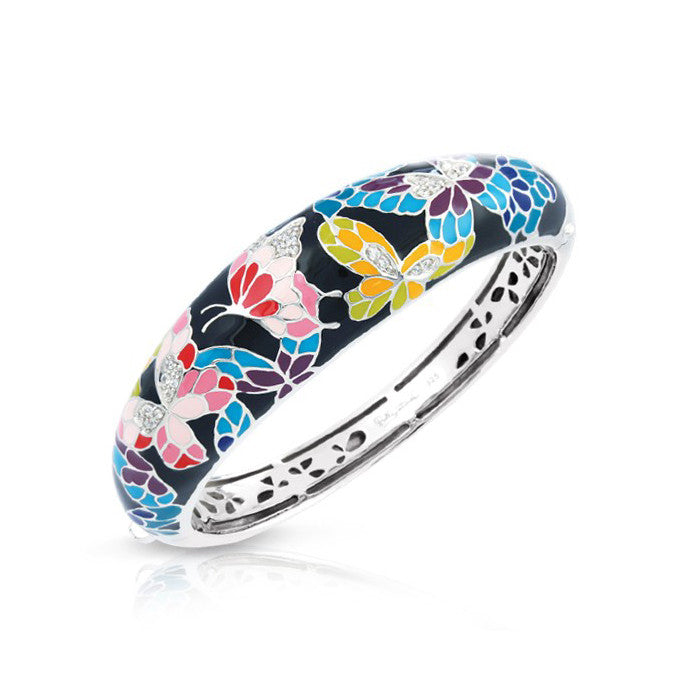 Belle Etoile Butterfly Kisses Black Bangle