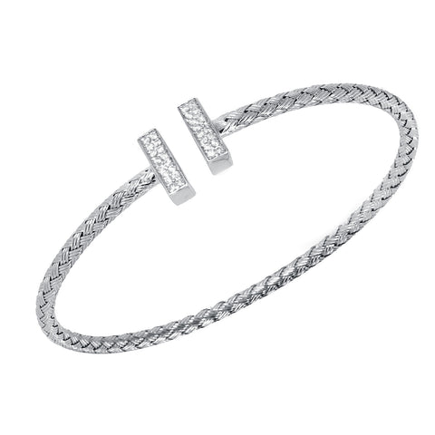 VAHAN Style Charles Garnier CZ Cuff Bracelet Sterling Silver  eBay