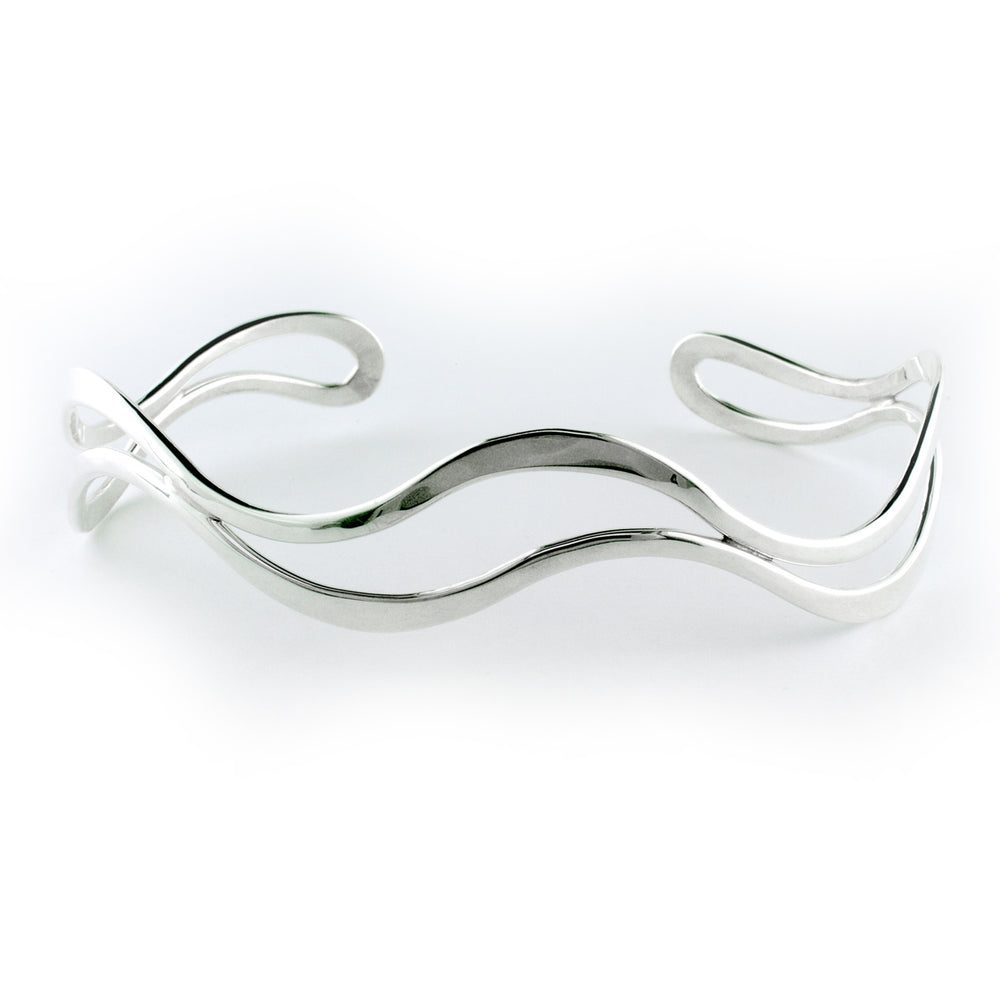 Tom Kruskal Double Wave Cuff Bracelet