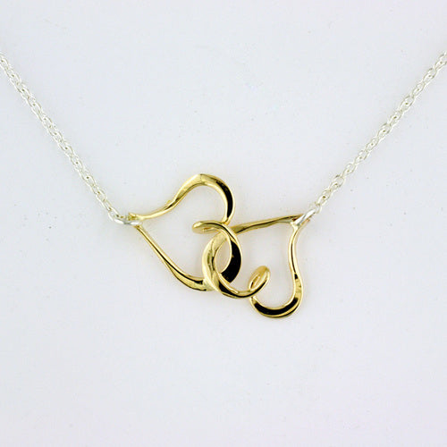 Tom Kruskal Little Entwined Hearts Necklace