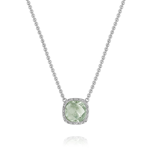 Tacori Cushion Gem Necklace featuring Prasiolite