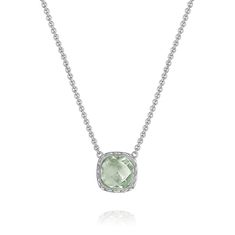 Tacori Cushion Gem Necklace featuring Prasiolite