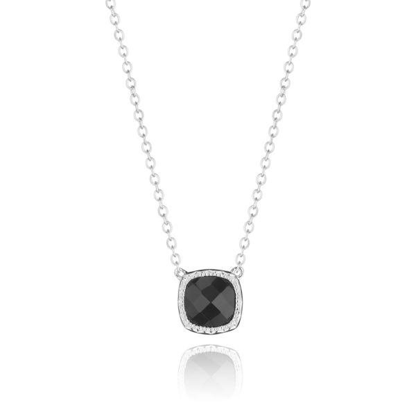 Tacori Petite Cushion Gem Necklace featuring Black Onyx