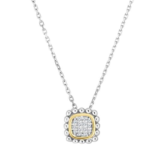 Phillip Gavriel Silver Diamond Quadra Pendant